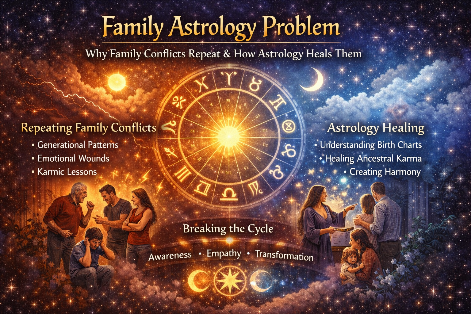 Why Family Conflicts Repeat & How Astrology Heals Them
